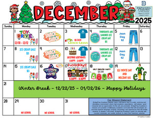 ✨December 2025 Activity Calendar ✨